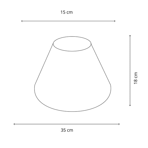 Der weiße Lampenschirm Top mit Ø35 cm schafft eine frische Atmosphäre und passt perfekt zu jedem Wohnstil.