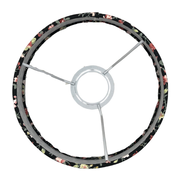 Schwarzer Lampenschirm Drum mit modernem Design in der Draufsicht. Ideal für stilvolle Akzente in jedem Raum.