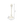 Maßzeichnung mit allen Abmessungen in Zentimetern: Various Lampenfuß - Weiß - 36 cm - Metall - E27