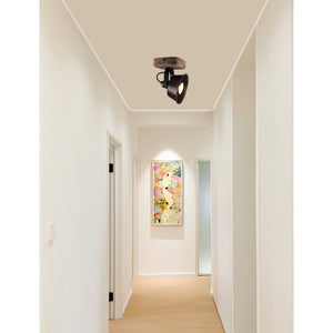Moderne Deckenleuchte Max in elegantem Schwarz. Ideal für stimmungsvolle Akzente in Wohn- und Schlafräumen.