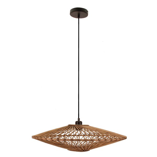 Detailansicht der braunen Pendelleuchte Nature Capello. Sie verbindet modernes Design mit natürlichem Flair für jeden Raum.