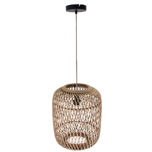 Die braune Pendelleuchte Cross besticht durch ihr rustikales Design. Perfekt für gemütliche Landhausatmosphäre.