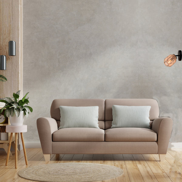 Detailansicht der Chericoni Nature Jute Deckenleuchte in Braun. Perfekt für eine gemütliche, ländliche Atmosphäre im Raum.