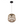 Detailaufnahme der braunen Nature Trapeze Pendelleuchte. Perfekt für ein gemütliches, ländliches Ambiente in jedem Raum.
