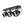 Die schwarze Deckenleuchte Nature Trapeze vereint landlichen Charme mit modernem Design. Perfekt für gemütliche Räume.