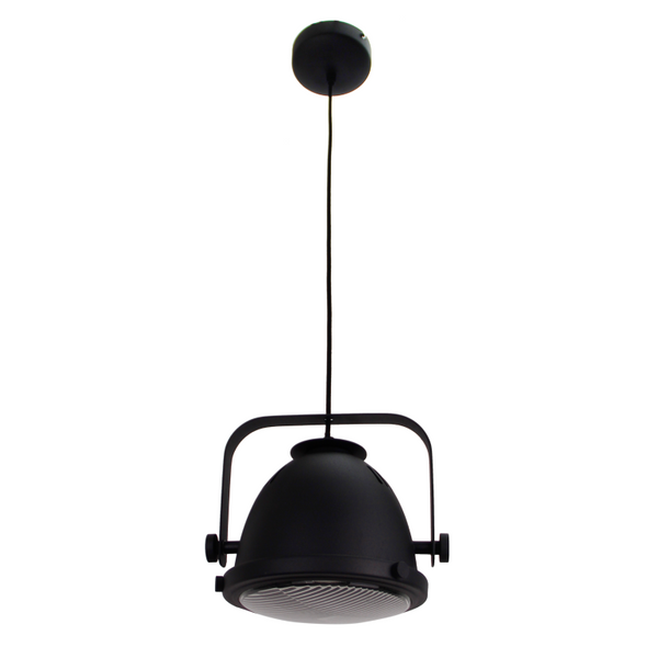 Detailaufnahme der schwarzen Pendelleuchte Nero mit industriellem Flair. Perfekt für moderne Wohnräume und stilvolle Akzente.