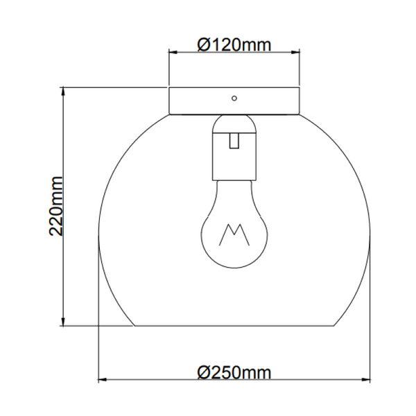Detailaufnahme der taupefarbenen Deckenleuchte Sfera. Modernes Design, das jeden Raum mit warmem Licht bereichert.