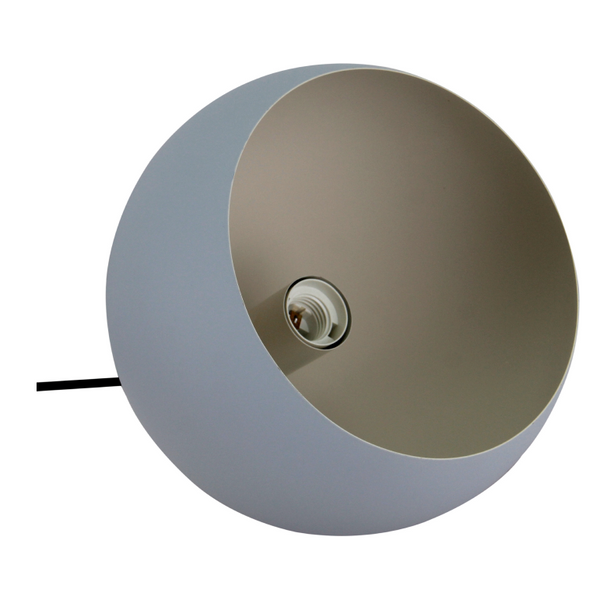 Detailaufnahme der blauen Tischleuchte Sfera.