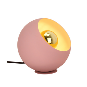 Die moderne rosa Tischleuchte Sfera bringt frisches Licht ins Zuhause. Ideal für einen stilvollen Akzent auf jedem Tisch.