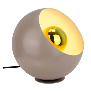 Taupe Tischleuchte Sfera aus der Sfera-Serie begeistert mit modernem Design. Ideal für gemütliche Abende am Tisch.