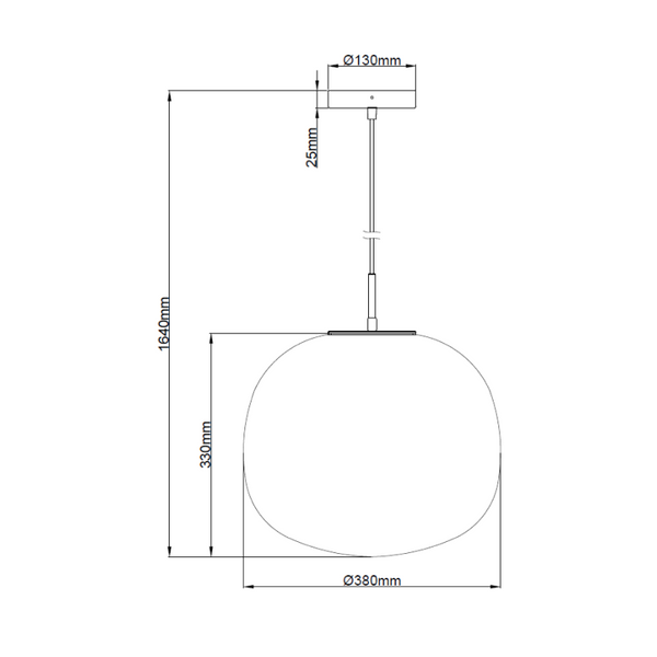 Detailansicht der Opalino Pendelleuchte in Weiß mit transparentem Design. Sie verleiht jedem Raum eine moderne Eleganz.