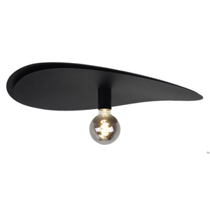 Die schwarze Chericoni Piatto Deckenleuchte überzeugt mit ihrem minimalistischen Design.