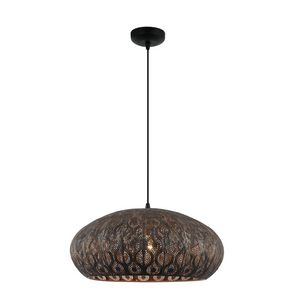 Schlichte schwarze Pendelleuchte Rolo mit modernem Design. Perfekt für stilvolle Akzente über Esstischen oder Theken.