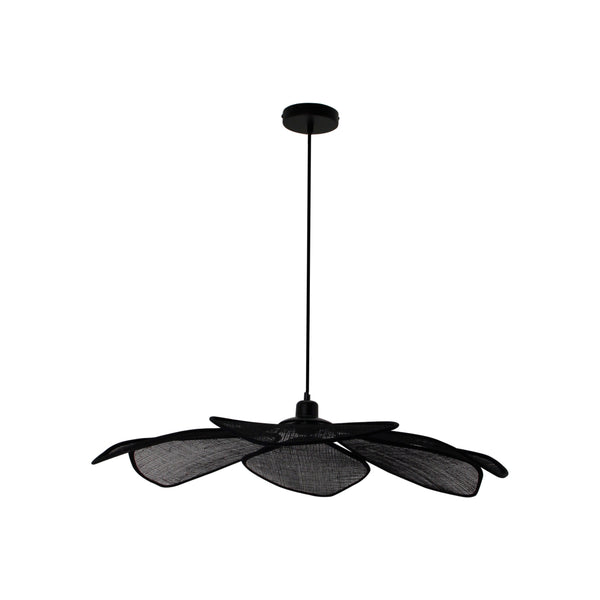 Die schwarze Schmetterling Pendelleuchte besticht durch ihr Bohemian-Design.