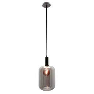 Moderne Pendelleuchte in Schwarz mit elegantem Design. Perfekt für eine stilvolle Beleuchtung über dem Esstisch.