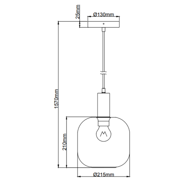 Detailansicht der schwarzen Pendelleuchte Specchio mit elegantem Design. Ideal für stilvolle Akzente über Esstischen.