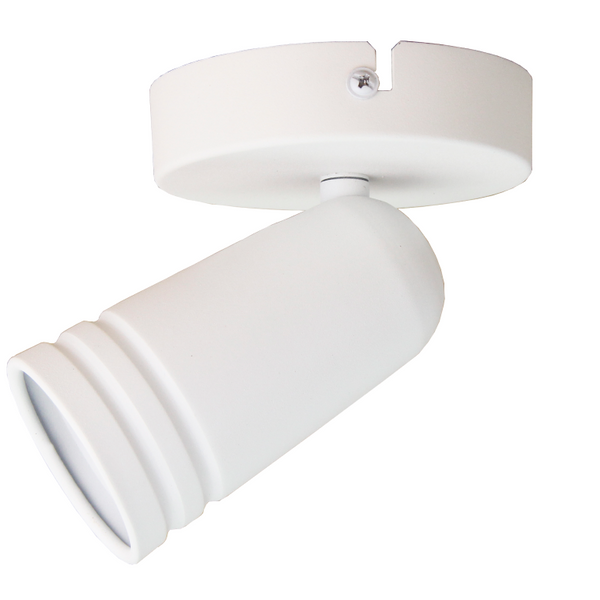 Detailaufnahme der weißen Chericoni Spero Deckenleuchte. Ihr elegantes Design bringt edles Licht in jeden Raum.