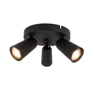 Schlichte schwarze Deckenleuchte Spero im industriellen Design. Perfekt für gezielte Akzentbeleuchtung in modernen Räumen.