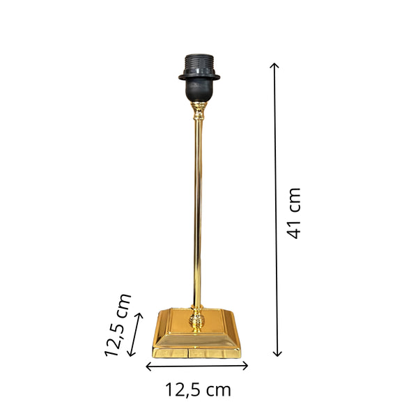Various Lampenfuß Metall Gold - 41 cm mit E27-Fassung – Elegant und modern zugleich