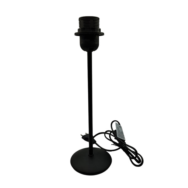 Schlichter Lampenfuß in Schwarz mit einer Höhe von 29 cm. Perfekt für moderne Tisch- oder Stehlampen.