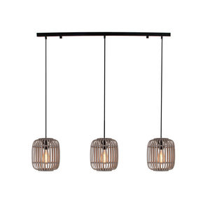 Moderne graue Woven Pendelleuchte verleiht jedem Raum einen eleganten Akzent.