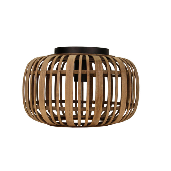 Braune Deckenleuchte aus Rattan im Vintage-Design. Sie verleiht jedem Raum eine natürliche und gemütliche Atmosphäre.