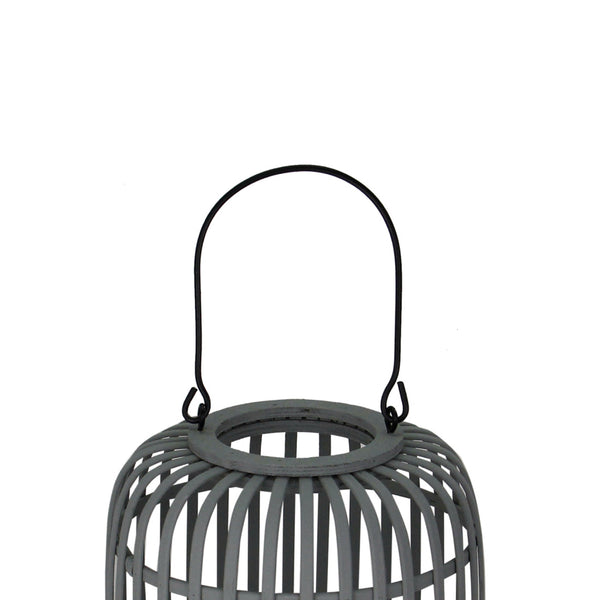 Detailaufnahme der modernen grauen Woven Tischleuchte. Diese Lampe bringt zeitgenössisches Flair in jeden Raum.