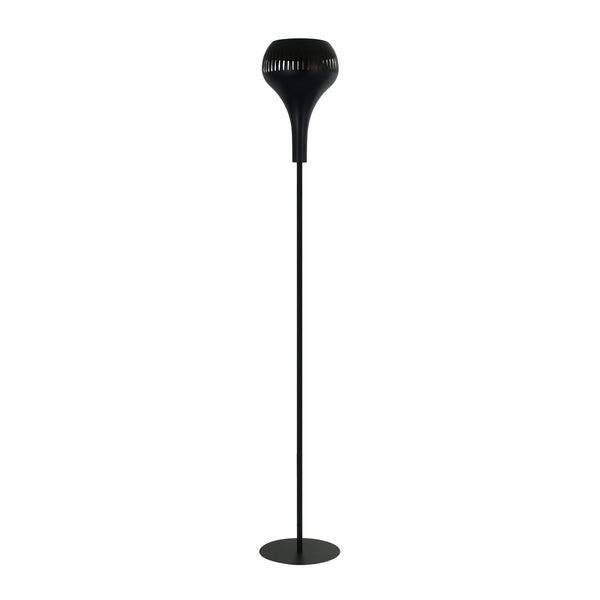 Moderne Stehleuchte Canna in elegantem Schwarz. Ideal für minimalistisches Wohndesign und stimmungsvolle Beleuchtung.