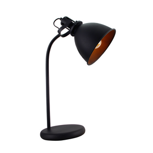 Schlichte schwarze Tischleuchte aus der Industrie-Serie. Perfekt für einen modernen, industriellen Look im Wohnbereich.