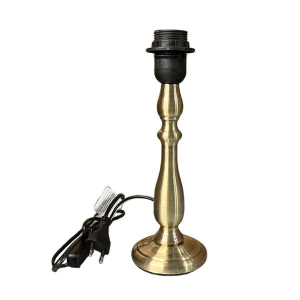 Detailaufnahme des bronzen Lampenfußes T-188/7 mit elegantem Design. Ideal für kreative Lampenkreationen in jedem Raum.