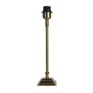 Eleganter Lampenfuß in edlem Messing mit einer Höhe von 39 cm. Ideal für stilvolle Tisch- oder Stehlampen.