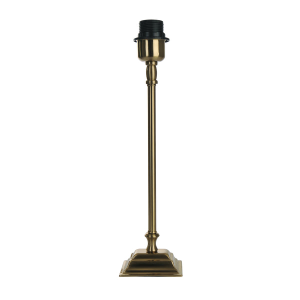 Eleganter Lampenfuß in edlem Messing mit einer Höhe von 39 cm. Ideal für stilvolle Tisch- oder Stehlampen.