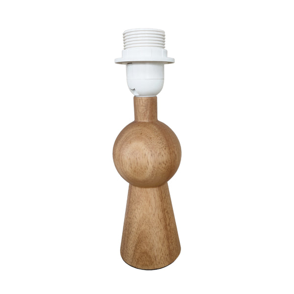 Natürlicher Lampenfuß aus Holz mit einer Höhe von 21,5 cm. Perfekt für individuelle Lichtgestaltungen in jedem Raum.