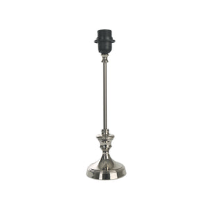 Moderner Lampenfuß in Nickel mit 37 cm Höhe. Ideal für stylische Tisch- oder Stehlampen und sorgt für elegantes Ambiente.