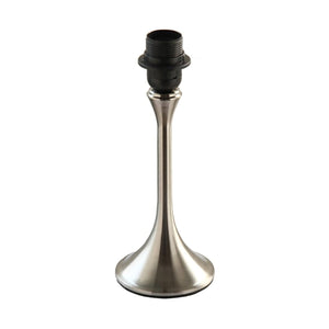 Moderner Lampenfuß in Nickel mit einer Höhe von 25 cm. Ideal für individuelle Lampenkreationen und stilvolle Akzente.