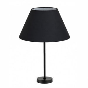 Eleganter schwarzfarbiger Lampenschirm aus Chintz, ideal für moderne Einrichtungen.