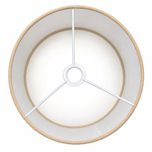 Brauner Lampenschirm aus Baumwolle in elegantem Design. Perfekt für eine warme, einladende Atmosphäre in Ihrem Zuhause.