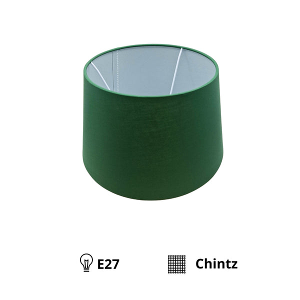 Der grüne Lampenschirm aus Chintz verleiht jedem Raum einen frischen, modernen Akzent. Perfekt für minimalistisches Design.