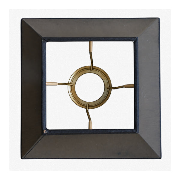 Schwarzer Lampenschirm aus lackiertem Material im modernen Design. Verleiht jedem Raum ein elegantes Lichtspiel.