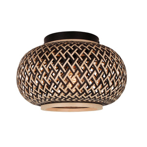 Moderne Deckenleuchte Weaving in natürlichem Look mit 38 cm Durchmesser. Ideal für einladendes Licht in jedem Raum.