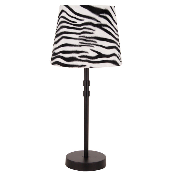 Der Zebra-Lampenschirm in Schwarz-Weiß bringt einen Hauch von Eleganz in jeden Raum. Ideal für kreative Lichtakzente.