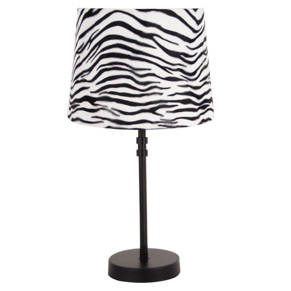 Detaillierte Ansicht des Zebra-Lampenschirms in Weiß und Schwarz. Ideal für ein harmonisches Japandi-Ambiente.